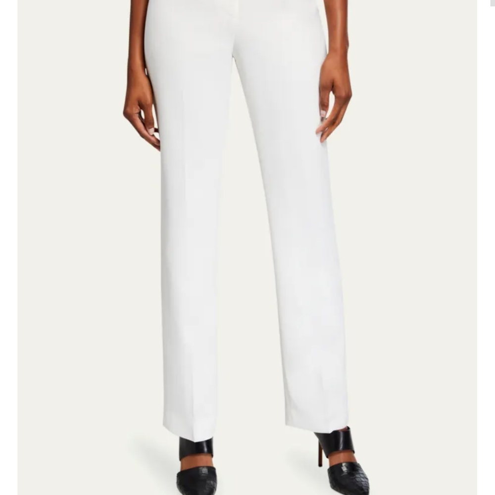 Lafayette 148 New York Women's Ivory Barrow Straight-Leg Dress) formal pants Sz4